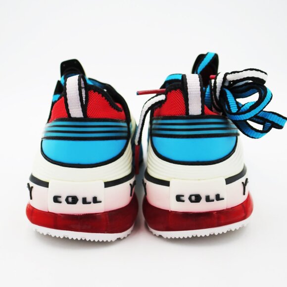 NIB Puma Toori Run C Anime-Inspired Sneaker Blue-White-Flame Scarlet Mens Size 7 - Picture 6 of 16